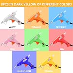 16 Pieces Mini Hot Glue Gun, Hot Melt Gun Small Glue Gun with 60 Sticks for DIY Arts Craft Projects Office Home Quick Repairs (Multicolor)