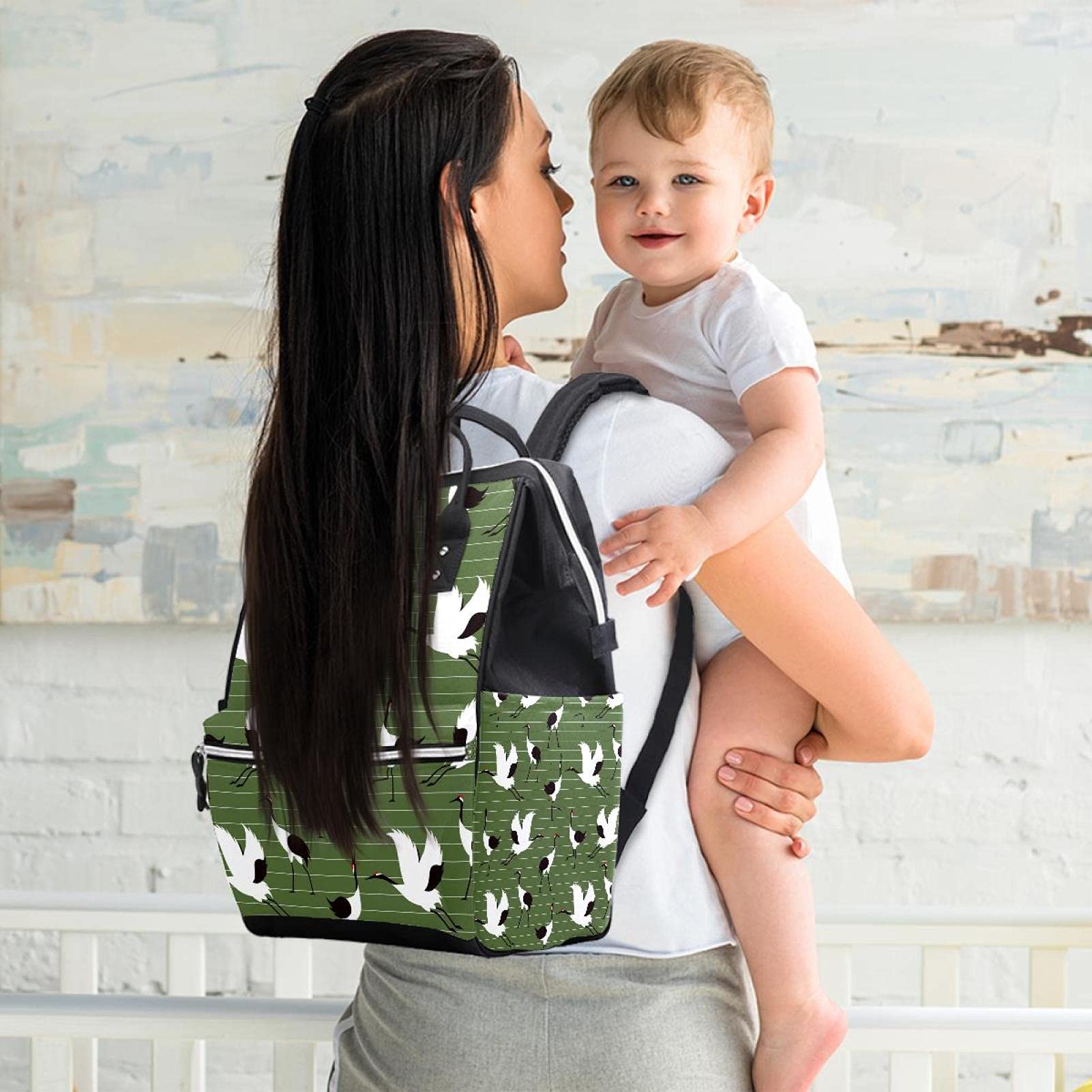 Sac à langer multifonction de grande capacité pour maman et papa - - Taille Unique