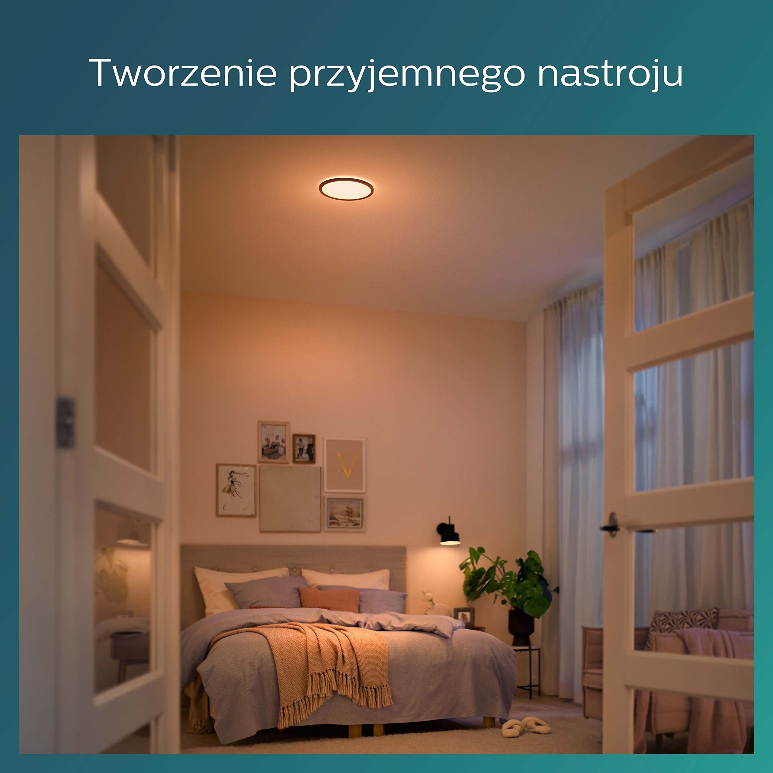Philips Lampa Sufitowa CL550, Stopniowe Przyciemnianie, Czarny