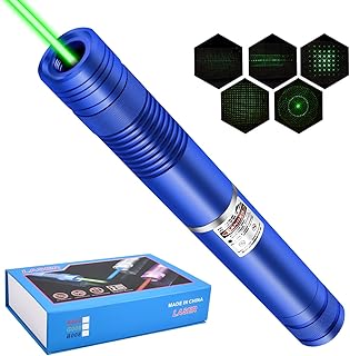 Green Laser Pointer, Long Range 20000 Feet Green Laser Pointer High Power with Star Cap for Night Astronomy Outdoor Camping Hunting