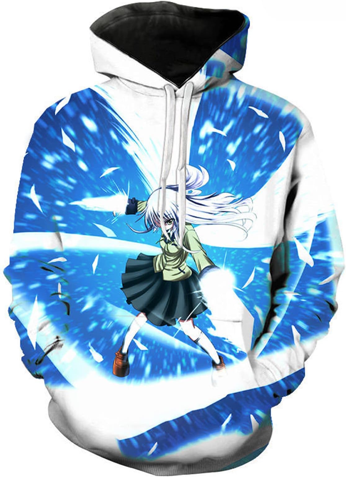 Angel Beats 3D Print Hoodie Fashion Trend Hip Hop Sweatshirt Men Women Sports Casual Long Sleeves Kids Cute Loose Pullover Cosplay