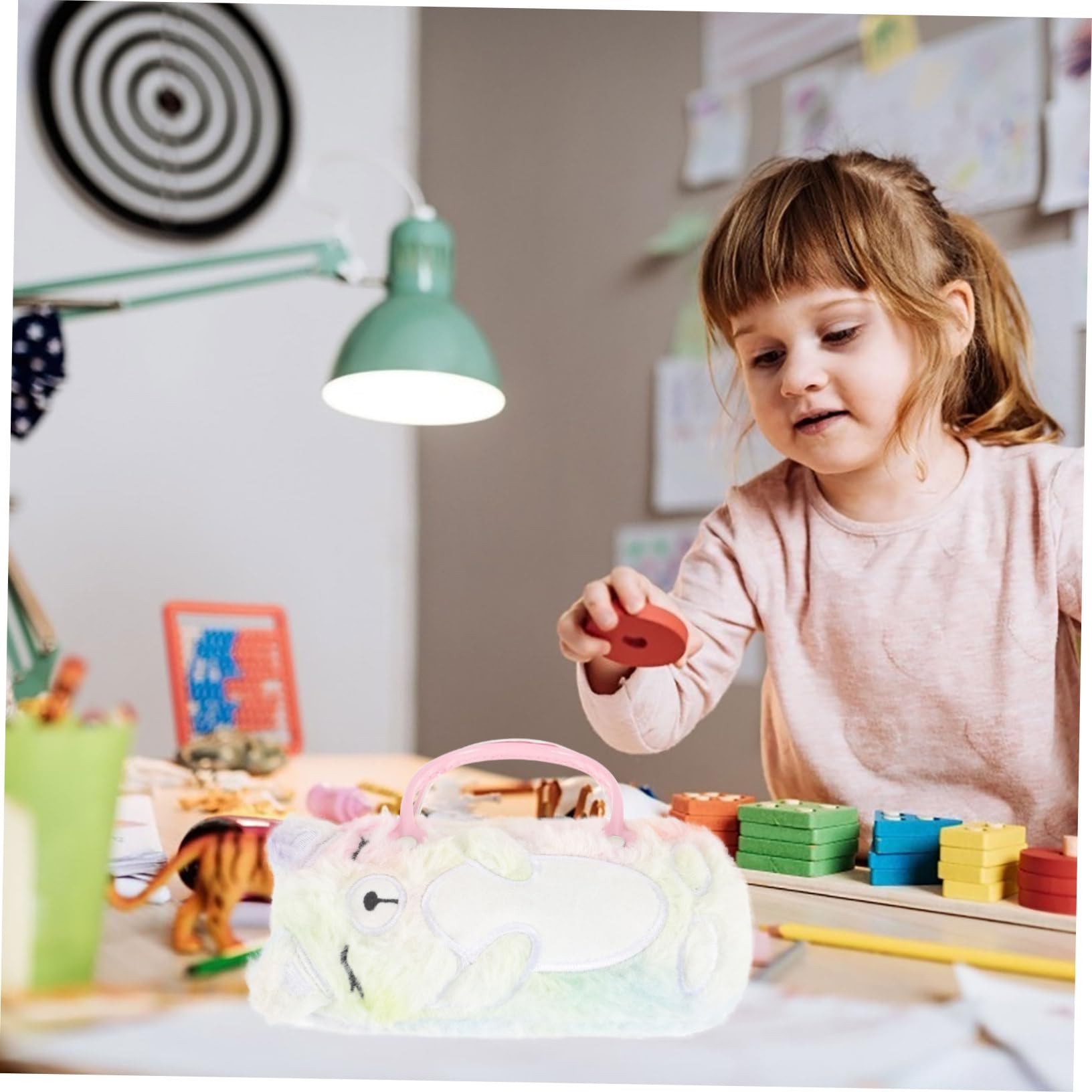 5stücke Plüsch Brillenetui Bärenform Kinderfreundlicher Eyeglasses Farbenfrohe Aufbewahrung Für Sonnenbrillen Und Brillen Für Mädchen Und Jungen Tragbar Und Praktisch