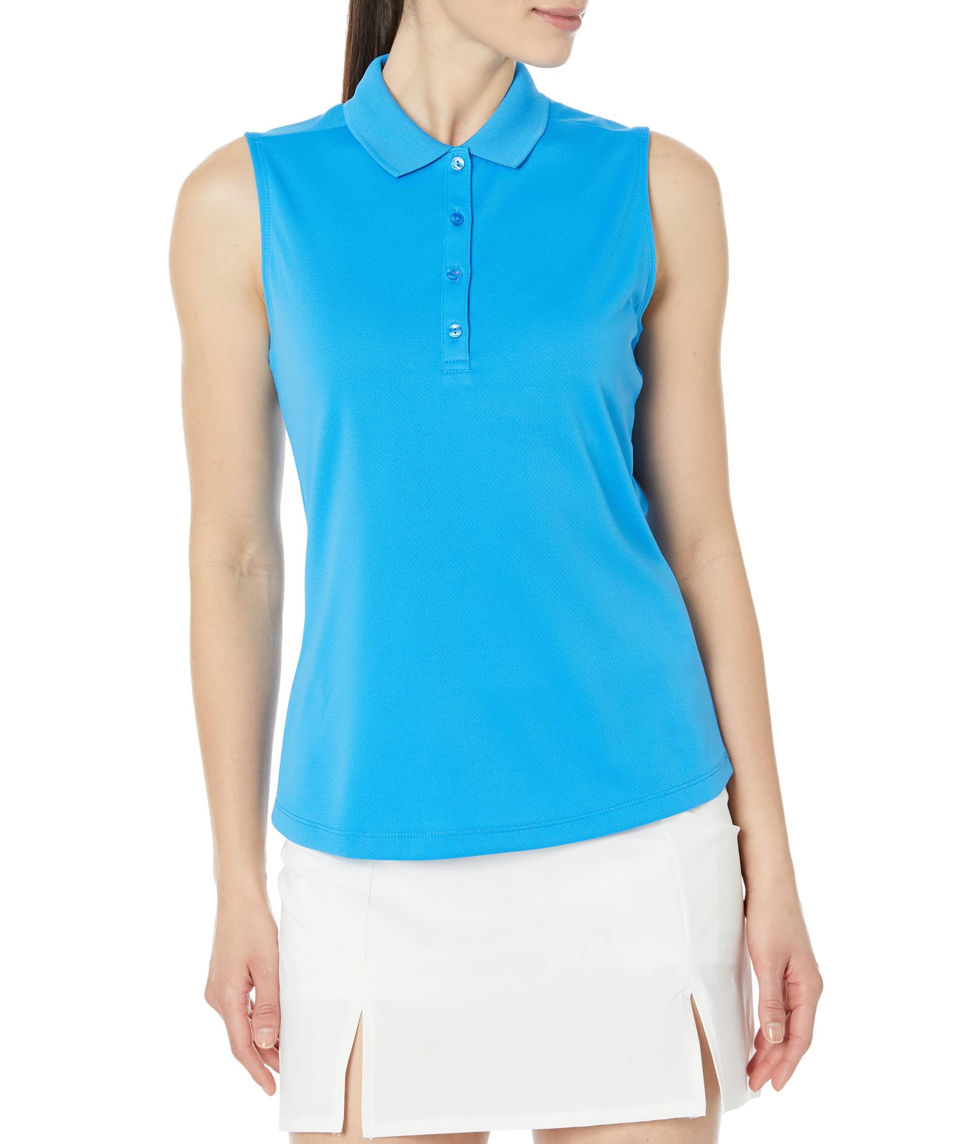 Callaway Polo da Golf Senza Maniche in Maglia Solida Donna