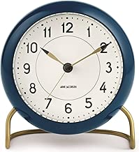 Arne Jacobsen - Station Alarm Clock - Petrol Blue