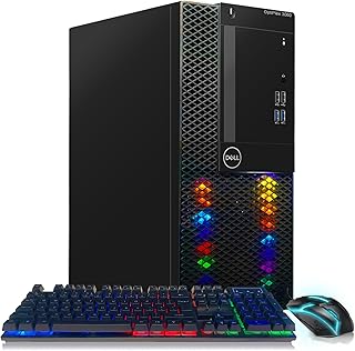 Dell RGB Gaming Desktop Computer, Intel Core I5-8500 up to 4.1GHz, Radeon RX 580 8G, 32GB DDR4 Memory, 2T SSD, RGB Keyboard & Mouse, 600M WiFi & Bluetooth 5.0, W10P64 (Renewed)