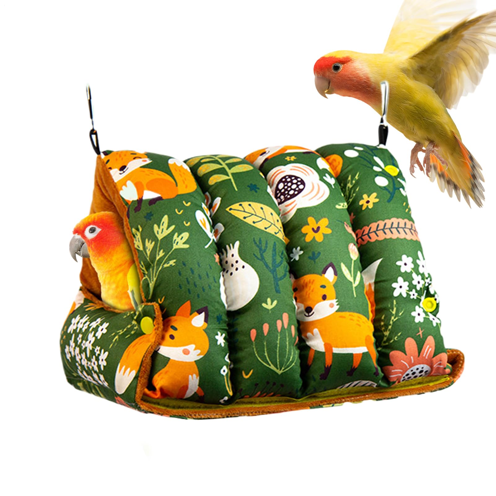 Nid pour Perruches Hamac Pliable Chaud et Doux | Lit Chaud Pour Perroquet Et Nid De Maison Pour Calopsitte Pour Cockatiel Perroquet Canari Conure Hamster Lapin Intérieur
