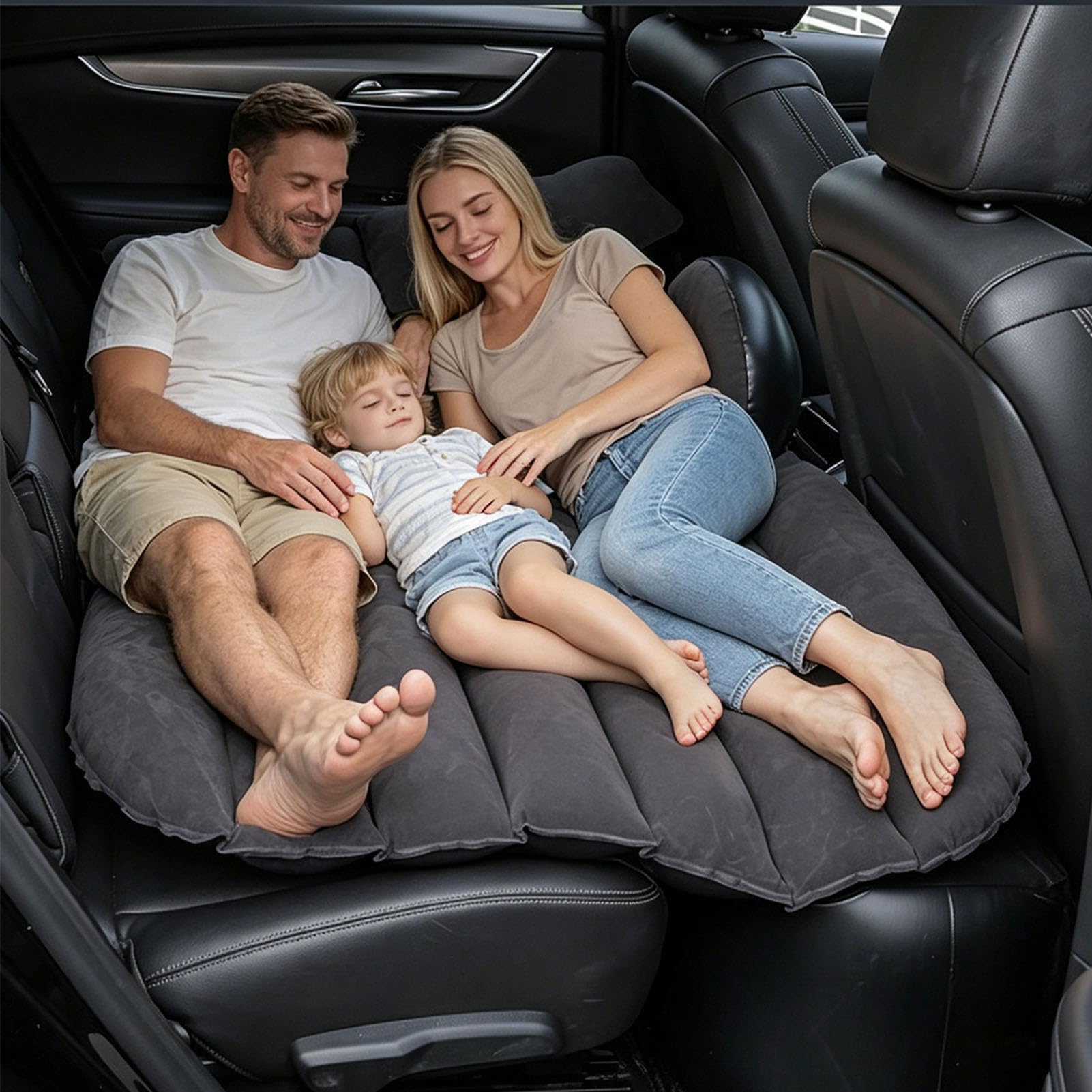 Zerodis Materac Samochodowy do Spania z Pokrowcem (BLACK)