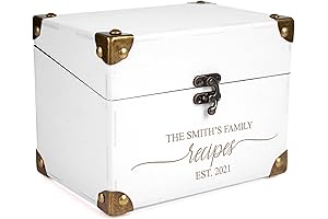 Rustic Vintage Recipe Box Keepsake Organizer