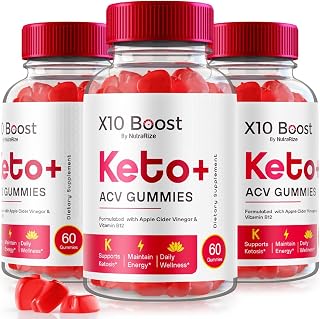 NutraRize (Pack of 3 X10 Boost Keto+ACV Gummies Advanced Weight Loss, Reviews (180 Gummies)