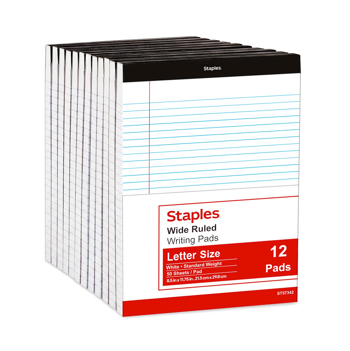 STAPLES Legal Pads, 12 Pack