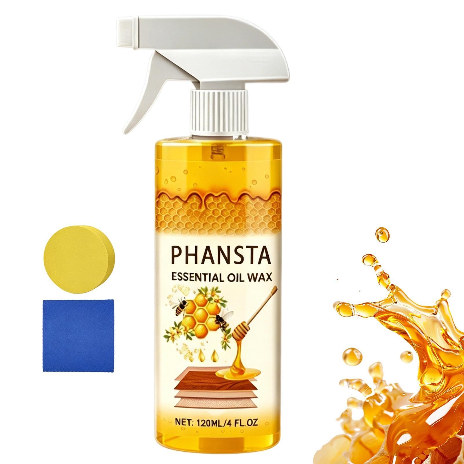 Pulidor De Madera Con De Abejas - Spray Natural Para El Cuidado De Muebles, Limpiador No Graso De 120 Ml, Restaurador De Brillo | Protección De Madera Para El Uso En Hogar Del Mant