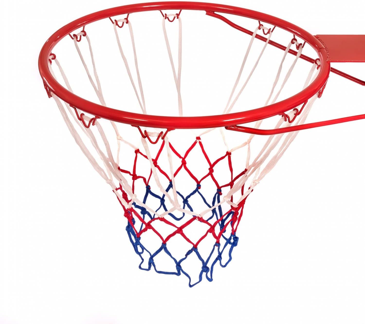 Oypla Heavy Duty Wall Mounted Full Size Red Basketball Hoop Rim and Net