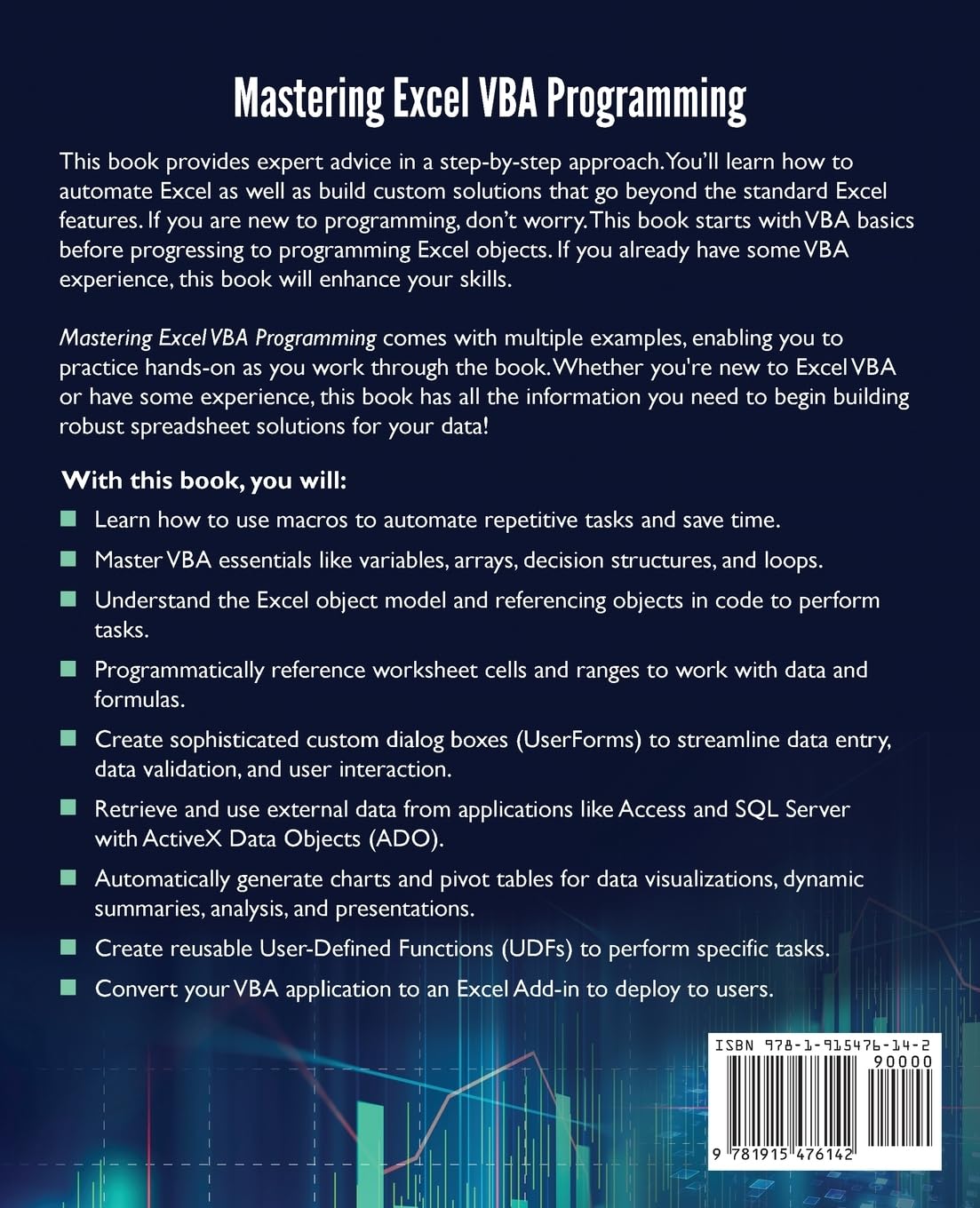 Mastering Excel VBA Programming: A Hands-On Guide to Automating Excel and Building Custom Solutions with VBA and Macros