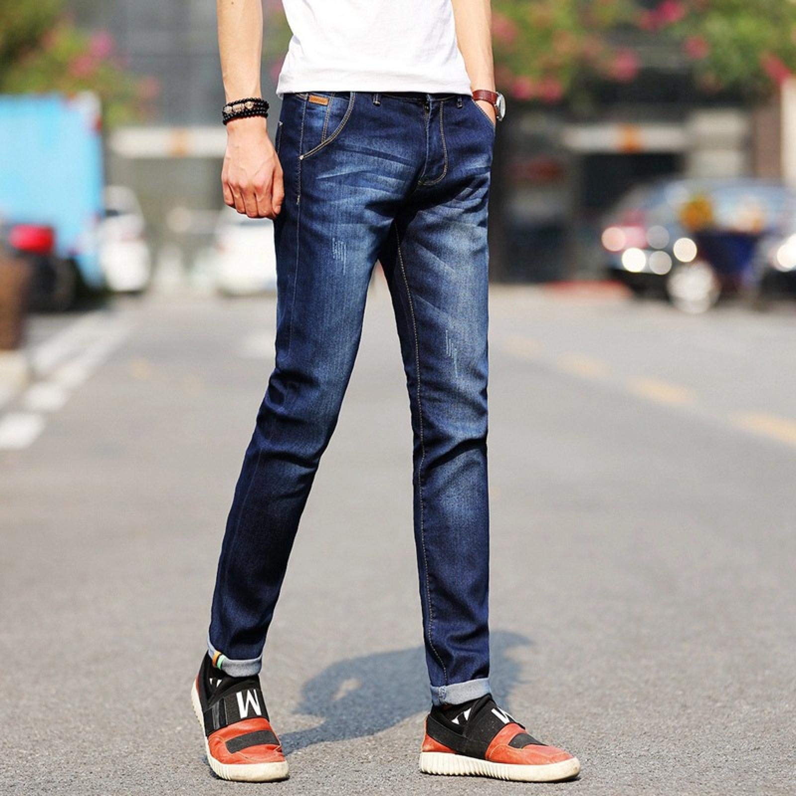 Jeans Pantalon Herren Stretchy Denim Skinny Green Jeans Fashion Jeans