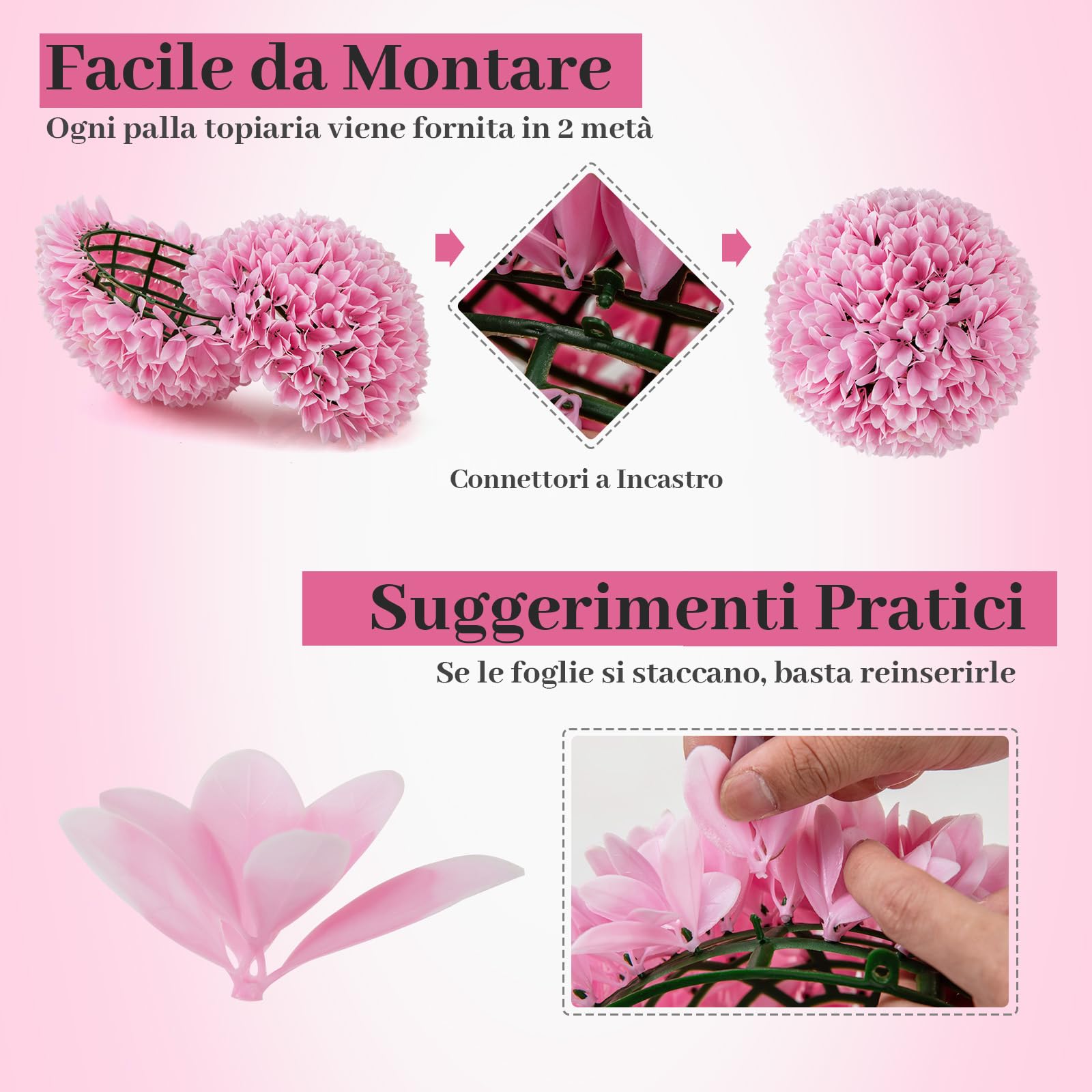 Piante Finte Da Esterno HOMCOM Set 2 Piante Artificiali Da 120 Cm A 3 Tronchi Con Vaso 15x12cm Albero Spirale - Foto 6