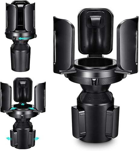 Adaptador expansor de portavasos de automóvil ajustable este expansor multiusos para automóvil con goma se adapta a botellas grandes y tazas y
