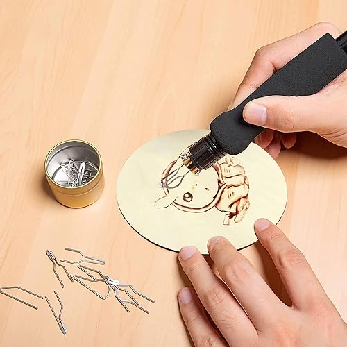 Miniatura 5 de U.S. SOLID Kit de combustión de madera, estación de herramientas, quemador de pluma de pirografía dual para adultos 2 en 1 de punto sólido 200℉ ~