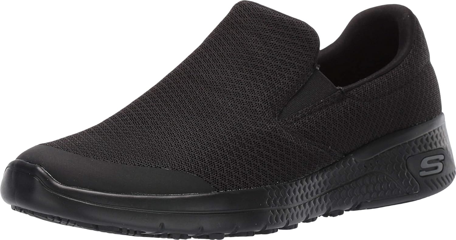 Skechers womens Marsing Health Care Professional Shoe, Black, 7 US
