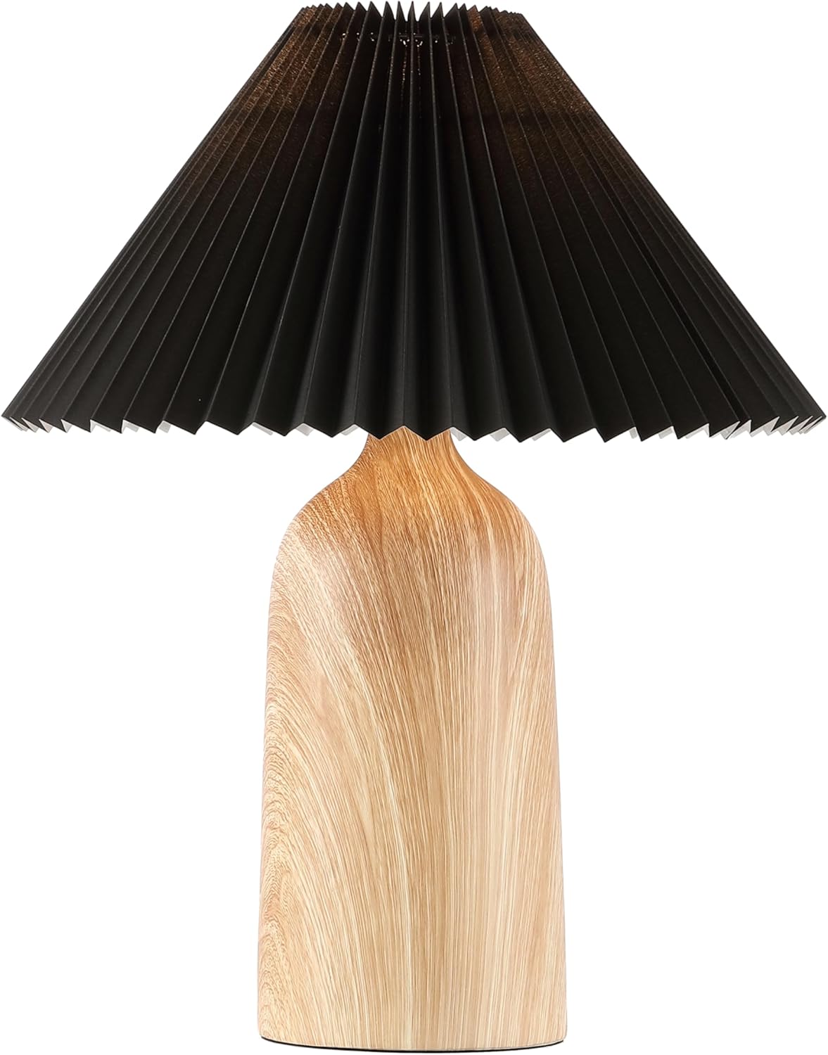 SAFAVIEH Lighting Collection Fabi Wood Resin/Black 19-inch Table Lamp (LED Bulb Included)