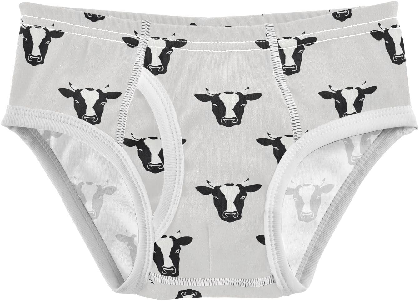 visesunny Cow Head Design Potty Training Underwear Boys Toddler Cotton Soft Brief Size 2T-8Y for Kids 2-8Y