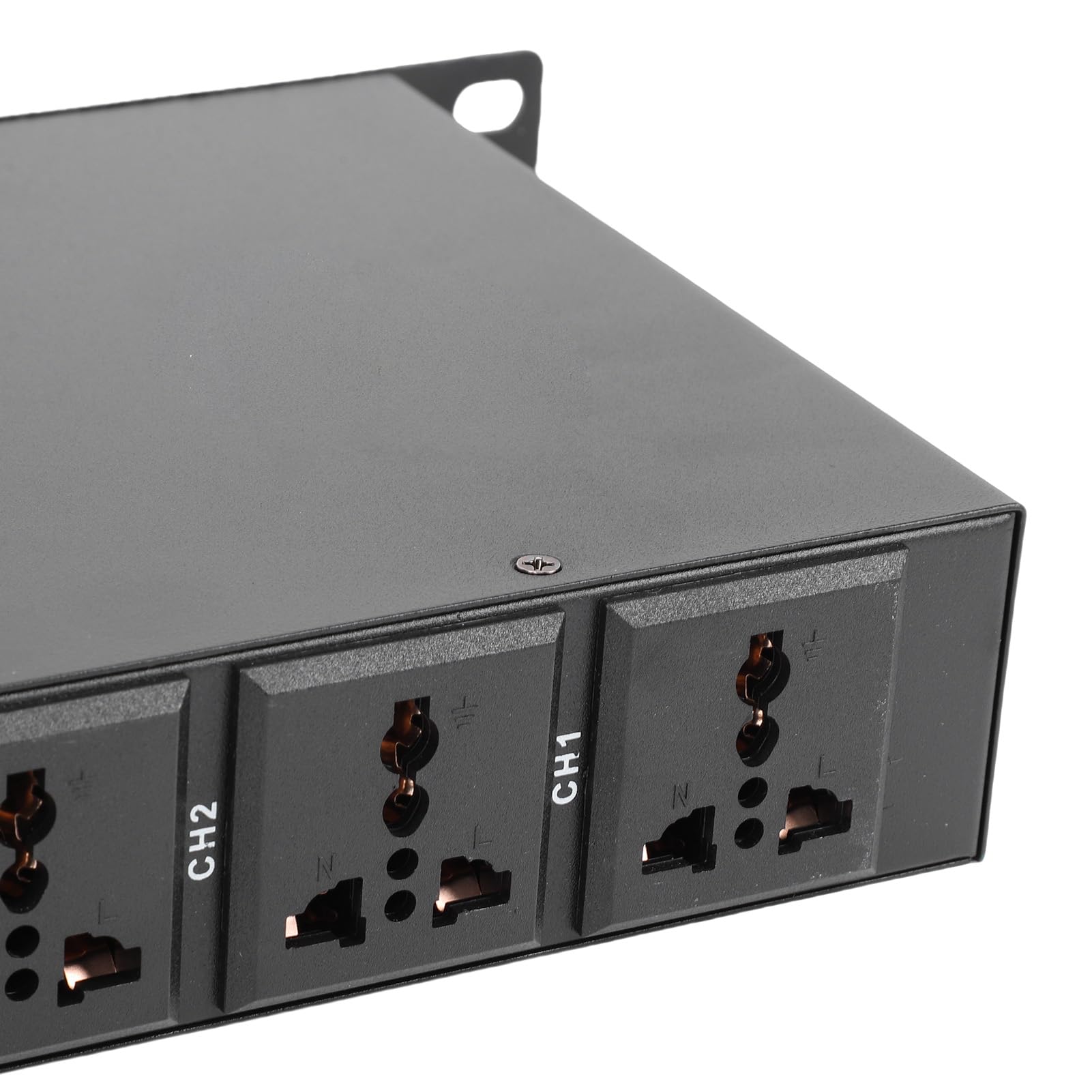 Naroote Acondicionador de Secuenciador de Potencia de 10 Salidas, Regulador de Voltaje del Controlador de Potencia Digital, Acondicionador de Interruptor de Alimentación Independiente con Pantalla