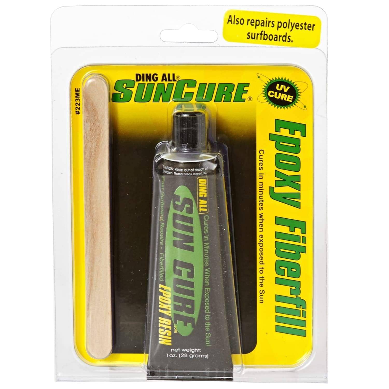 Ding All Sun Cure Epoxy Mini Tube 1 oz Reparación de Surf