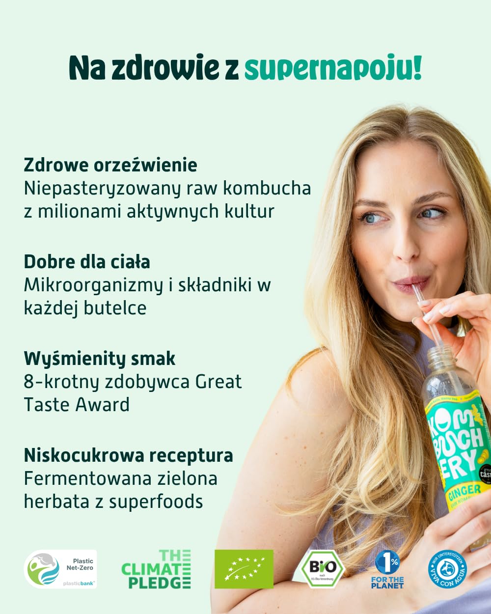 KOMBUCHERY® Mix Raw Kombucha Bio | 18 x 400 ml | Fermentowana herbata z żywymi kulturami jelitowymi | Niska zawartość cukru i niskokaloryczna | niepasteryzowana, probiotyczna, wegańska, zwycięzca
