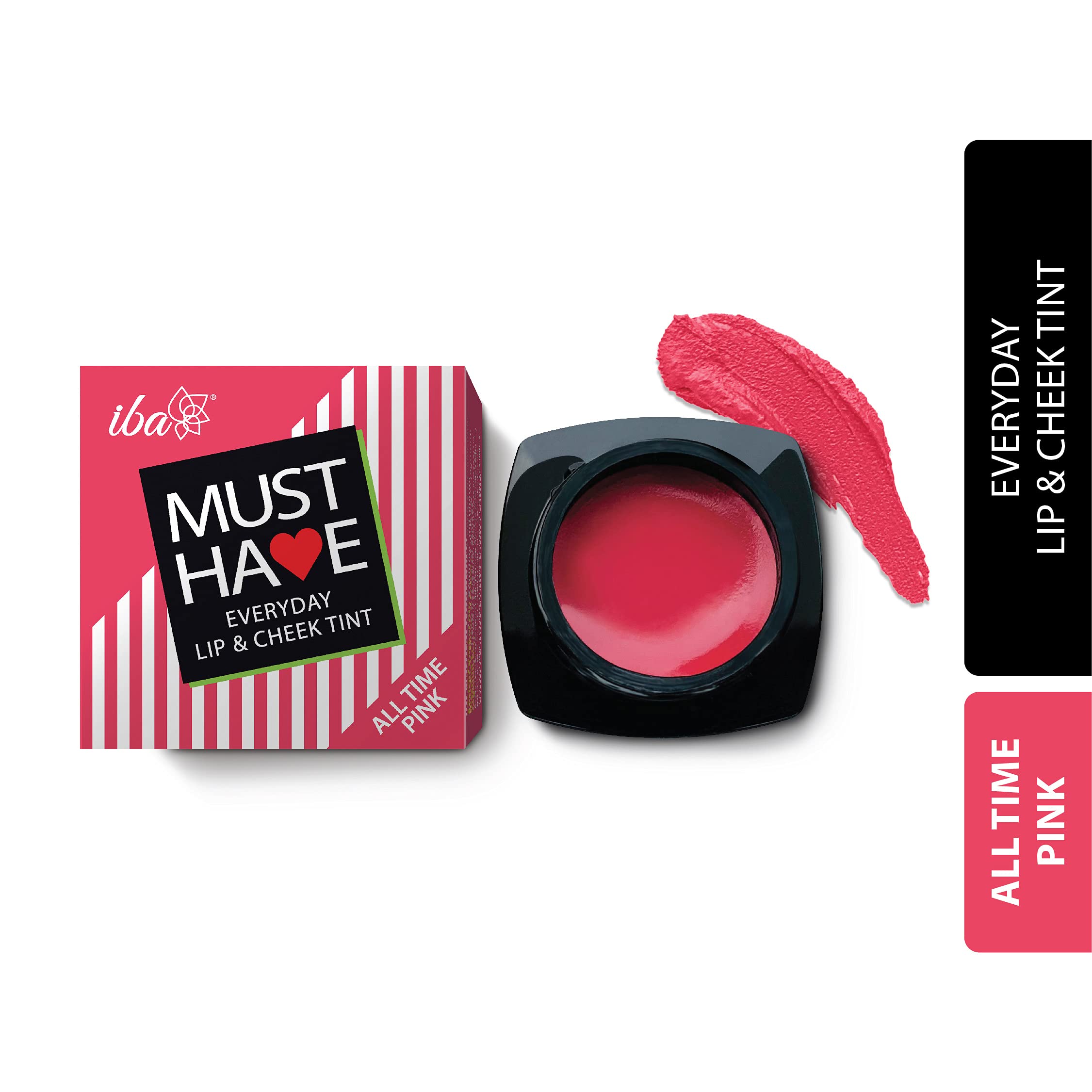 Iba Must Have Everyday Lip & Cheek Tint - All Time Pink, 8g | Enriched with Vitamin E and Rosehip Oil | Light Creamy Texture, High Payoff, Smooth Natural Finish, Nourishes & Hydrates Dry Chapped Lips, Blush & Eyeshadow-image-29