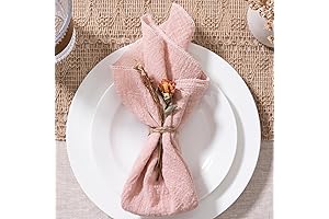 MLMW Soft Pink Cloth Napkins Set of 6
