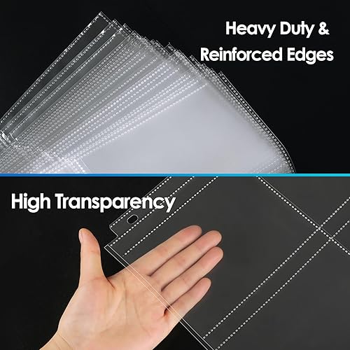 Miniatura 4 de MaxGear Paquete de 60 fundas para fotos de 3.5x5 para carpeta de 3 anillos (480 fotos), protectores de páginas de archivo resistentes, páginas de