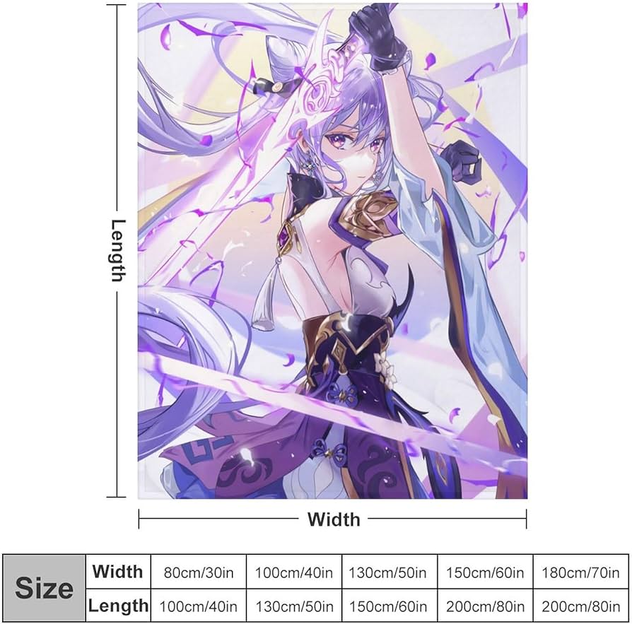 Amazon｜ブランケット 原神 刻晴 抜刀 ペット毛布 アニメ風