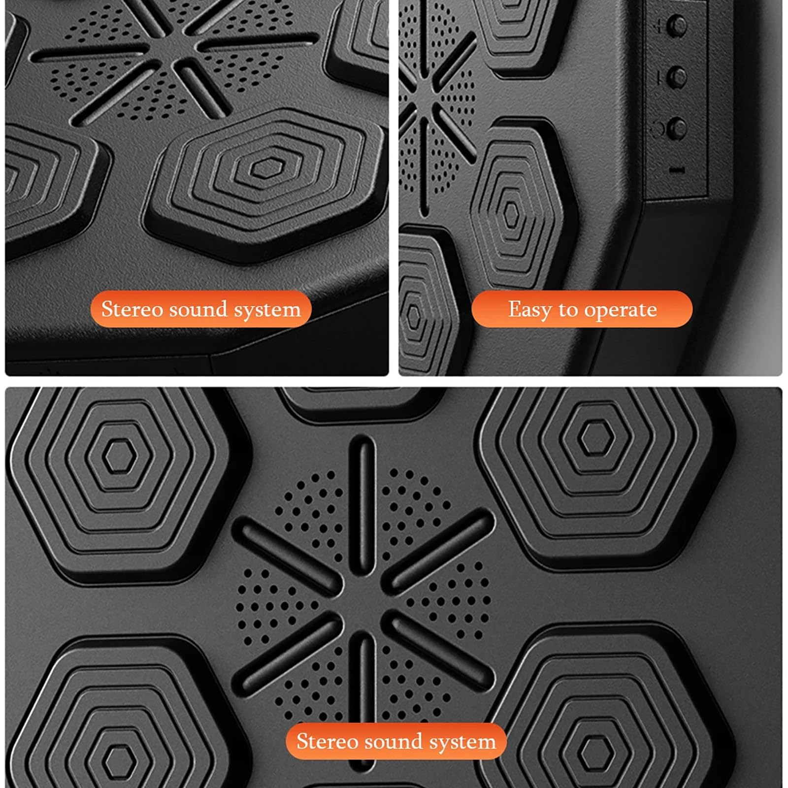 Macchina da boxe musicale, Macchina da boxe montata a parete con luce LED/Bluetooth, Attrezzatura per allenamento di boxe musicale, per esercizi a casa Migliora l'acutezza, con guanti per adulti