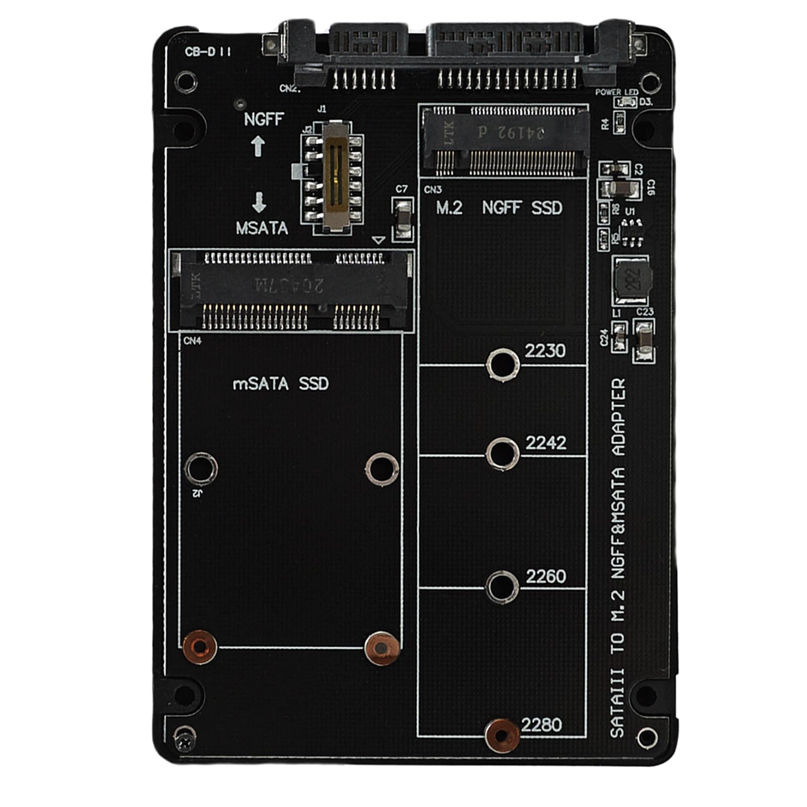 Convertisseur M.2 NGFF vers SATA 2.5 StarTech.com boîtier adaptateur SSD interne SAT32M225 open frame