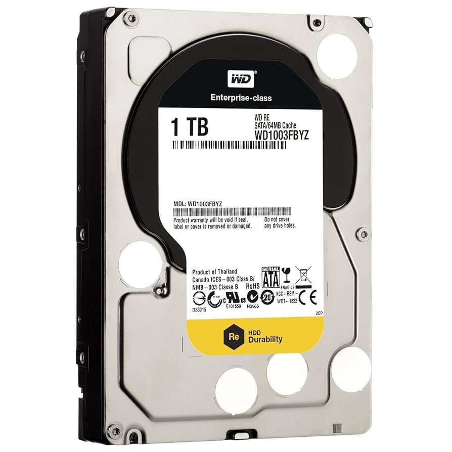 Amazon.com: WD 1 TB WD RE SATA III 7200 RPM 64 MB Cache Bulk
