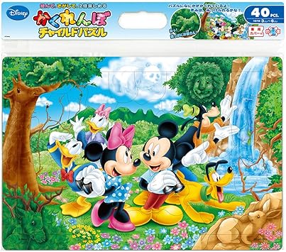 Amazon 40ピース 子供向けパズル ディズニー みんなでさがそうよ かくれんぼチャイルドパズル ジグソーパズル おもちゃ