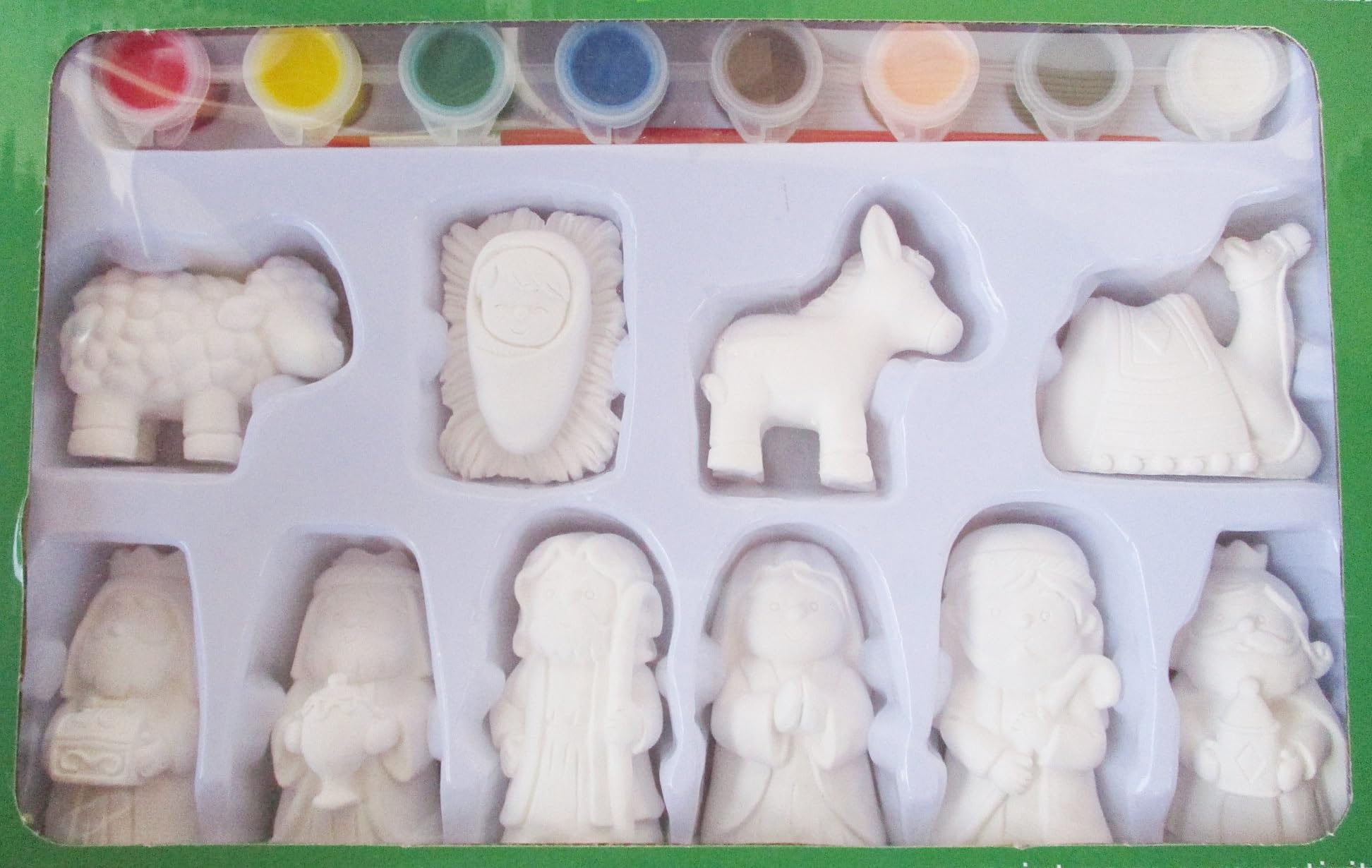 Christmas Crafts Kit de crèche de Noël à peindre soi-même – Fait 10 figurines