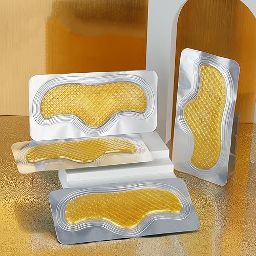 Miniatura 7 de ROUSE Parche antiarrugas para la frente de oro de 24 quilates, 15 unidades, líneas faciales de colágeno, máscara para la frente fruncida,