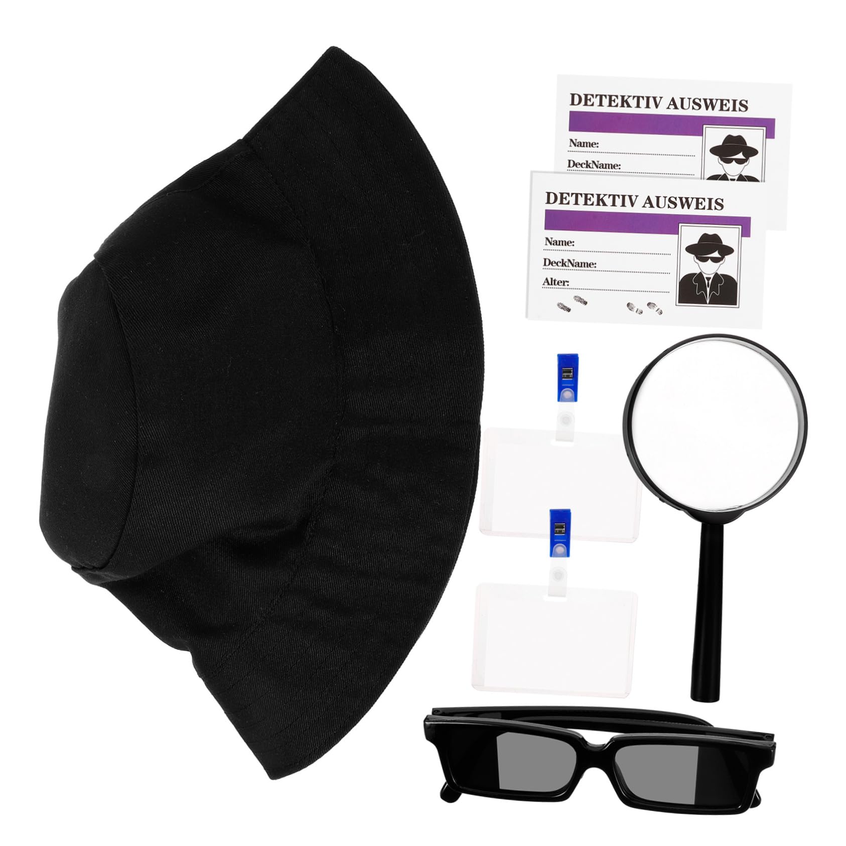 BESTonZON Cosplay Accessories for Detective Tools and Accessories Set Detective Tool Kit for Boys and Girls Dress up