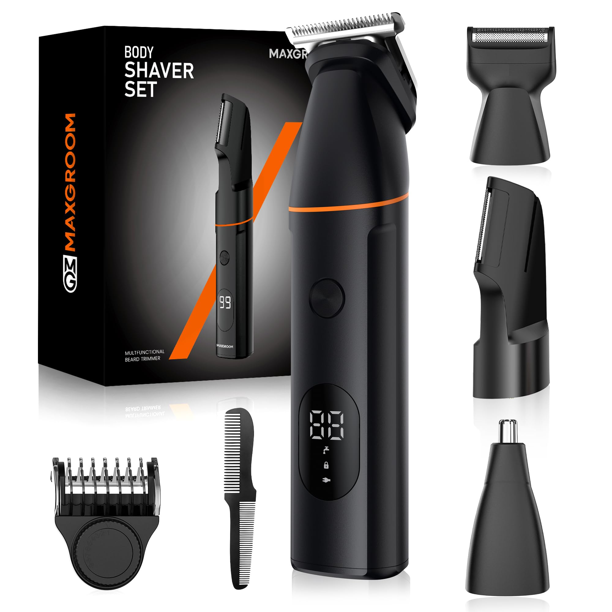 MAXGROOM Tondeuse Corps Homme Électrique