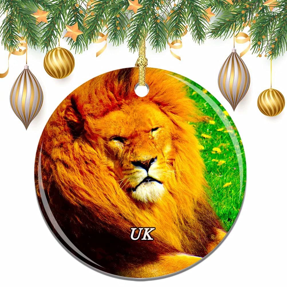 Uk England Yorkshire Wildlife Park Doncaster Christmas Xmas Tree Ornament Decoration Wedding Hanging Pendant Decor City Travel Souvenir Collection