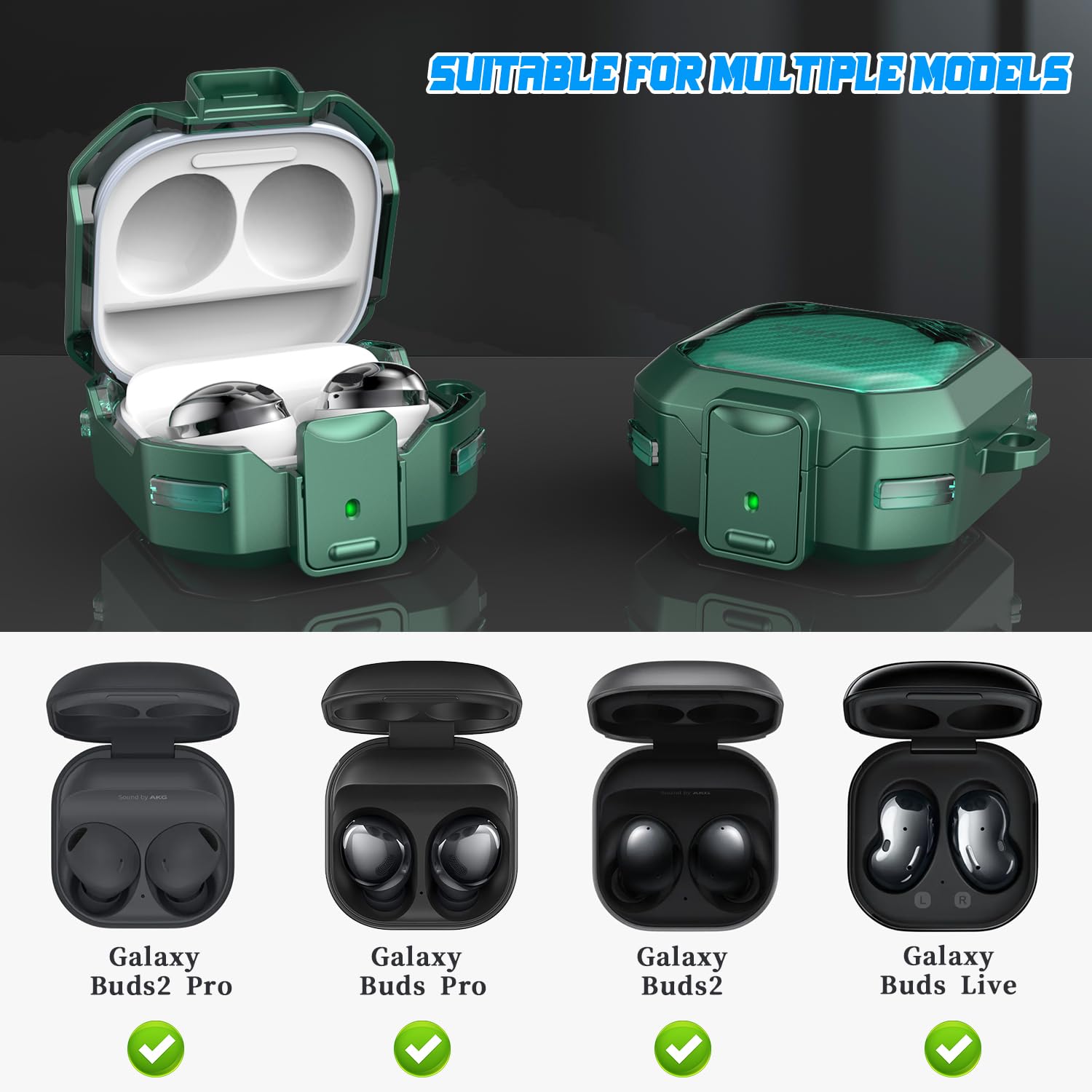 Amazon | RFUNGUANGO 保護ケース Samsung Galaxy Buds 2 Pro/Buds Pro