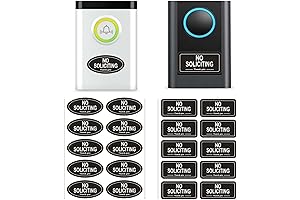 No Soliciting Sticker for Home Doorbell (20 Pack)