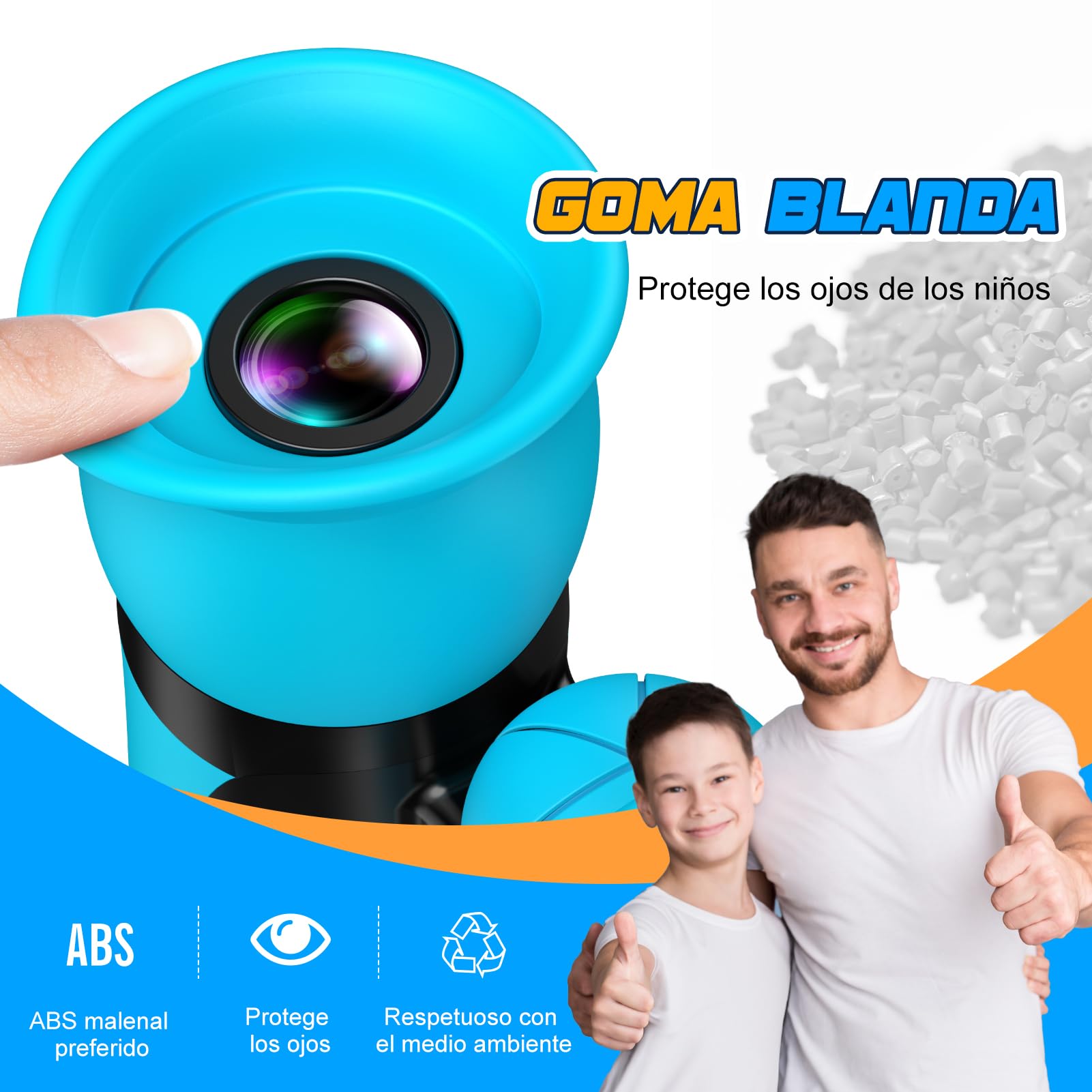 Prismaticos Niños 8x21 con Guía de Aves, Binoculares Juguetes Juego Niños Regalos de Cumpleaños - Ideal para Birdwatching, Regalo Familiar y Educativo