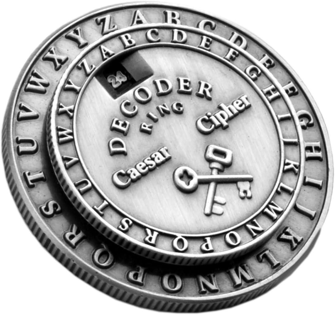 Decoder Ring - Caesar Cipher Medallion