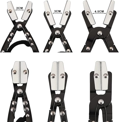 Miniatura 4 de Mayouko Alicates para manguera de metal, trinquete de bloqueo automático, alicates para manguera de refrigerante, manguera de radiador, manguera de