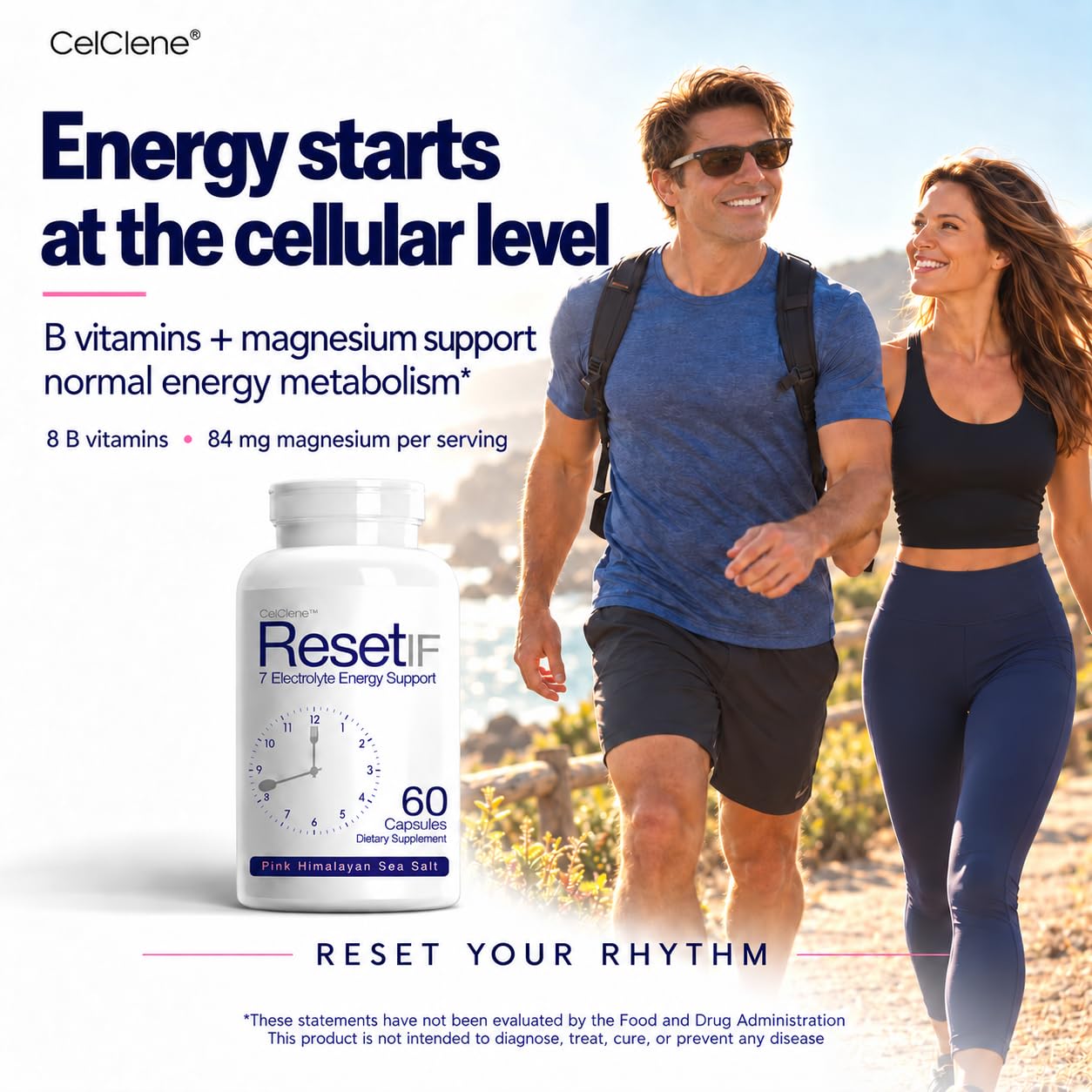 ResetIF, 7 Electrolytes, Methyl B12 & Methly Folate, Green Tea & Green Coffee Extracts, B Complex, Zinc, 72 Trace Minerals — Amazon image 4