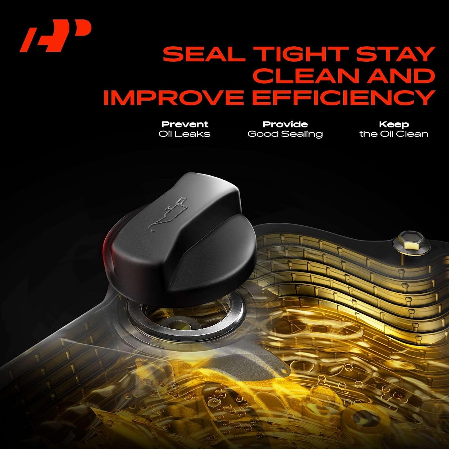 A-Premium Engine Oil Filler Cap Oil Cap Compatible with Chevrolet Equinox, Malibu, Impala, Camaro, Colorado, Express 1500 2500 3500, Corvette, Blazer, HHR, Cobalt, Avalanche, Caprice, Beretta, C1500