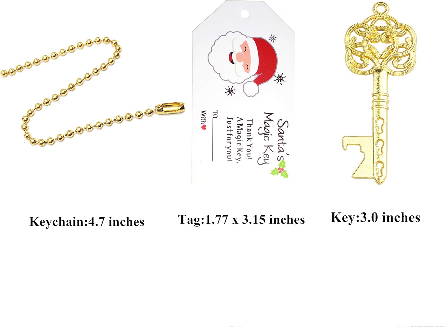 Creative Product Makhry 52pcs Vintage Skeleton Key Bottle Opener Christmas Party Favor Guest Souvenir Gift Set with Santa Tag Card and Keychain Free Shipping Over $50 Makhry 52pcs Vintage Skeleton Key Bottle Opener Christmas Party Favor Guest Souvenir Gift Set with Santa Tag Card and Keychain