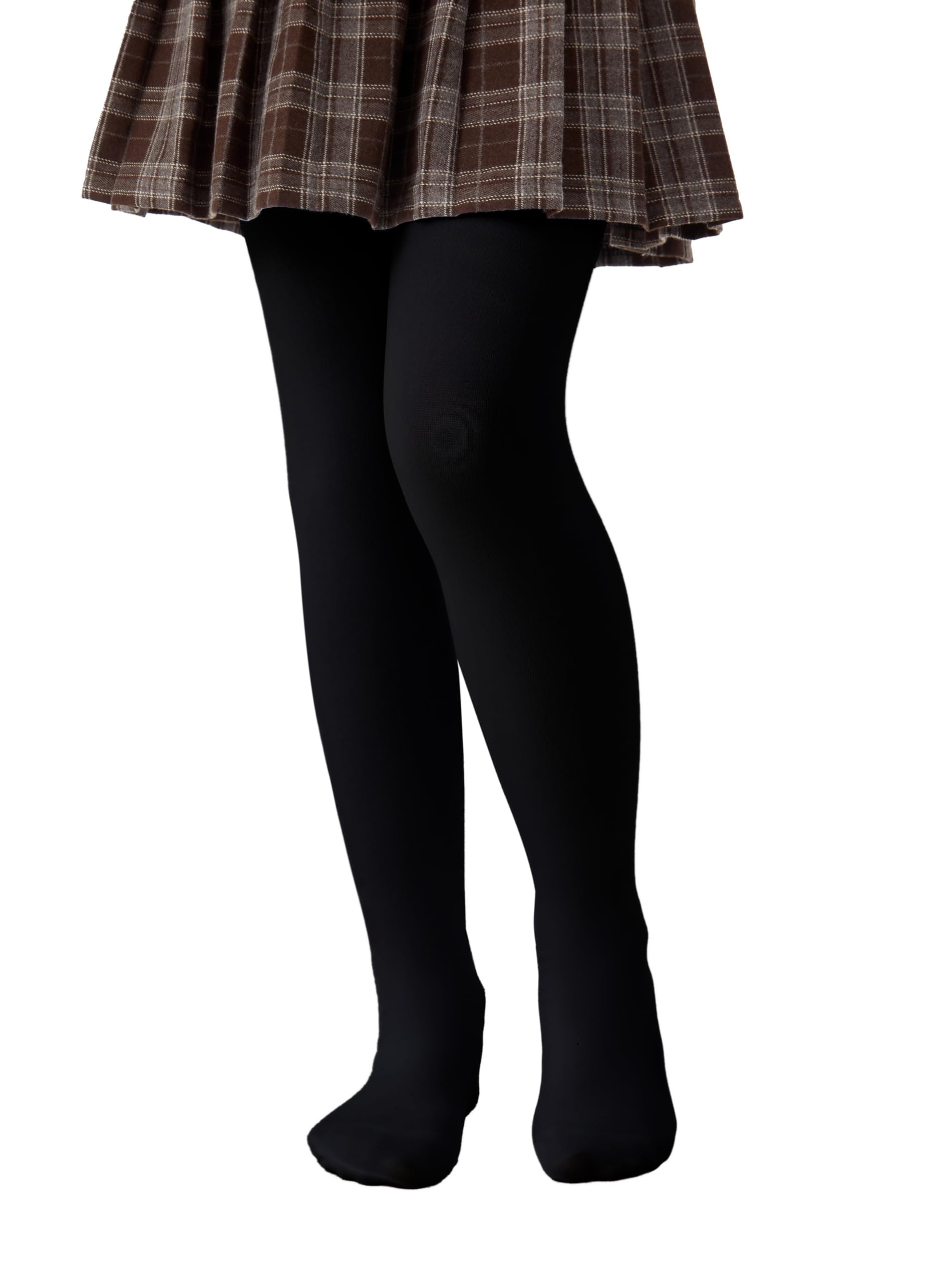 HeyUU Thermo Strumpfhose Mädchen Gefütterte Leggings Kinder Ballettstrumpfhose Winter Warm Thermal Tights