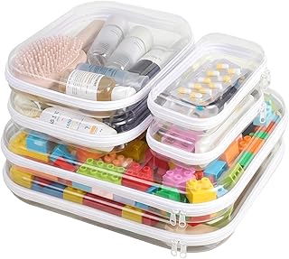 Paquete de 6 fundas rígidas transparentes con...